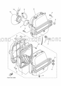 INTAKE 3 pour Yamaha 2021 WaveRunner FC1800B