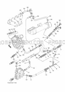 EXHAUST 2 pour Yamaha 2021 FC1800B