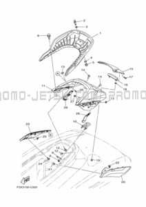 SEAT & UNDER LOCKER 2 pour Yamaha 2021 FC1800B