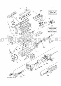 REPAIR KIT 1 pour Yamaha 2021 WaveRunner FC1800B