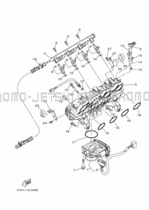 INTAKE 1 pour Yamaha 2021 FC1800