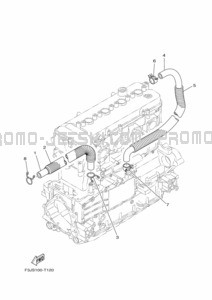 BREATHER OIL pour Yamaha 2021 WaveRunner FC1800