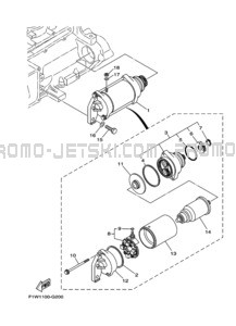 STARTING MOTOR pour Yamaha 2021 FC1800