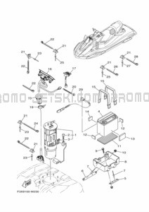 ELECTRICAL 3 pour Yamaha 2021 WaveRunner FC1800