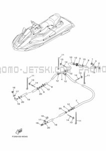 BILGE PUMP pour Yamaha 2021 WaveRunner FC1800