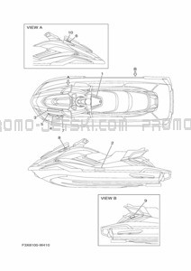 IMPORTANT LABELS pour Yamaha 2021 FC1800