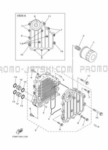 OIL COOLER pour Yamaha 2021 WaveRunner GP1800B-W