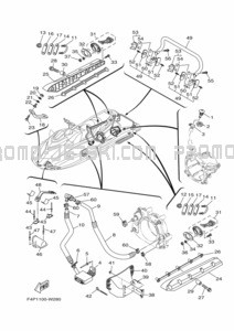 HULL & DECK pour Yamaha 2021 WaveRunner GP1800B-W