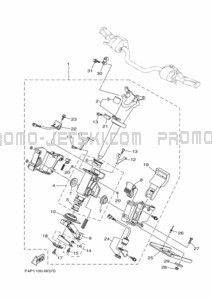 STEERING 2 pour Yamaha 2021 WaveRunner GP1800B-W