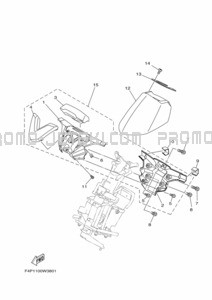 STEERING 3 pour Yamaha 2021 GP1800B-W