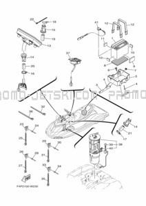 ELECTRICAL 3 pour Yamaha 2021 WaveRunner GP1800D-W