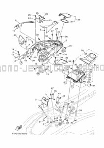 ENGINE HATCH 2 pour Yamaha 2021 WaveRunner GP1800D-W