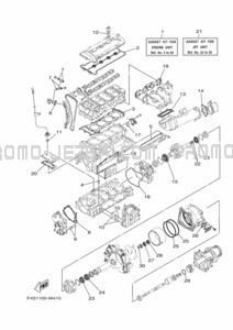 REPAIR KIT 1 pour Yamaha 2021 WaveRunner VX1800C-W