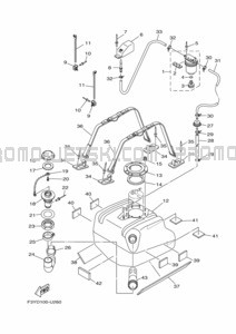 FUEL TANK pour Yamaha 2022 WaveRunner EX1050C-X