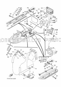 HULL & DECK pour Yamaha 2022 EX1050A-X