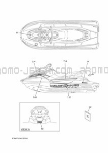 GRAPHIQUE pour Yamaha 2022 EX1050A-X