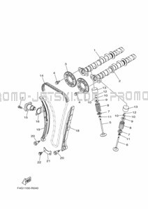 SOUPAPE pour Yamaha 2022 EX1050D-X