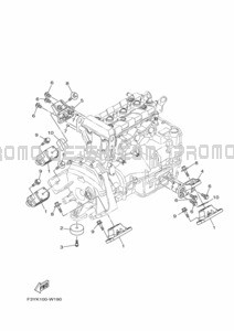 ENGINE MOUNT pour Yamaha 2022 EX1050D-X