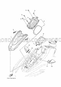 ENGINE HATCH 2 pour Yamaha 2022 EX1050D-X