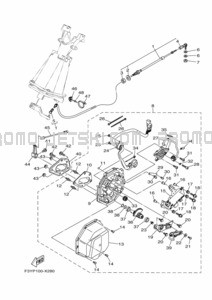 CONTROL CABLE pour Yamaha 2022 EX1050D-X