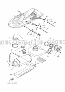 EXHAUST 3 pour Yamaha 2022 JB1050-X