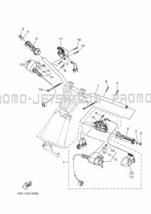 STEERING 1 pour Yamaha 2022 JB1050-X