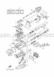 REPAIR KIT 1 pour Yamaha 2022 JB1050-X