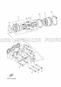 EXHAUST 1 pour Yamaha 2022 WaveRunner SJ1050