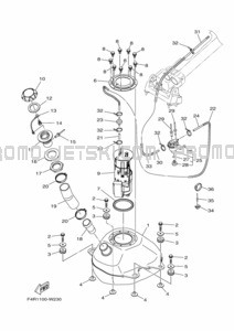 FUEL TANK pour Yamaha 2022 WaveRunner SJ1050