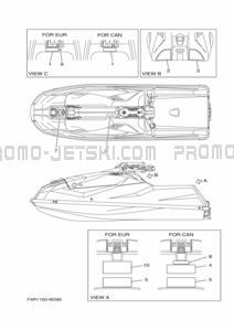 IMPORTANT LABELS pour Yamaha 2022 SJ1050