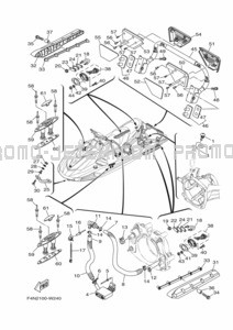 HULL & DECK pour Yamaha 2022 WaveRunner VX1050B-X