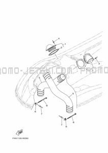 VENTILATION pour Yamaha 2022 WaveRunner VX1050B-X