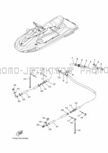 BILGE PUMP pour Yamaha 2022 VX1050B-X