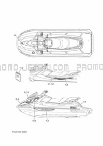 GRAPHIQUE pour Yamaha 2022 VX1050E-X