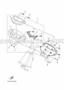 STEERING 3 pour Yamaha 2022 VX1050A-X