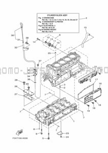 CRANKCASE pour Yamaha 2022 WaveRunner FX1800F-X