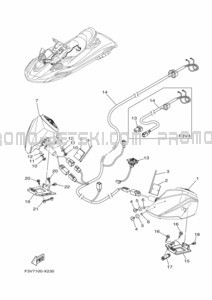 ELECTRICAL 4 pour Yamaha 2022 WaveRunner FX1800F-X