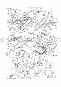 ENGINE HATCH 1 pour Yamaha 2022 FX1800F-X