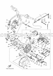 CONTROL CABLE pour Yamaha 2022 WaveRunner FX1800F-X