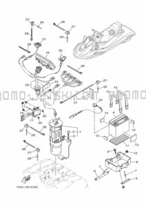 ELECTRICAL 3 pour Yamaha 2022 WaveRunner FX1800G