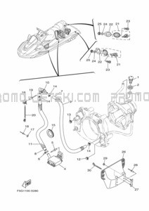 HULL & DECK pour Yamaha 2022 FX1800G