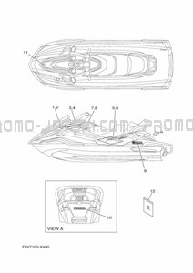 GRAPHICS pour Yamaha 2022 WaveRunner FX1800G