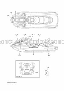 GRAPHICS pour Yamaha 2022 WaveRunner FX1800B-X