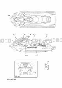 GRAPHICS pour Yamaha 2022 WaveRunner FX1800H-X