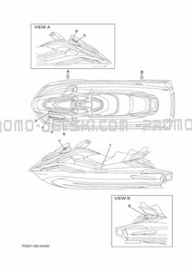 IMPORTANT LABELS pour Yamaha 2022 WaveRunner FX1800A