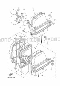 INTAKE 3 pour Yamaha 2022 GP1800C