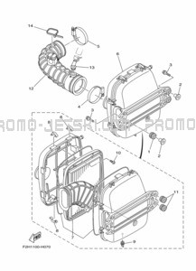 INTAKE 2 pour Yamaha 2022 WaveRunner VX1800B