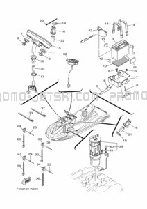 ELECTRICAL 3 pour Yamaha 2022 WaveRunner VX1800B