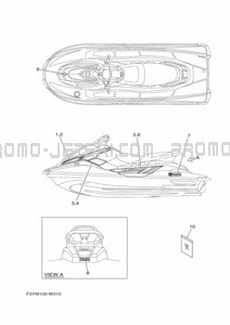 GRAPHIQUE pour Yamaha 2023 WaveRunner EX1050C-Y