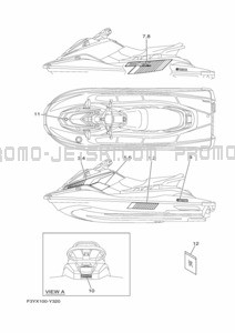 GRAPHIQUE pour Yamaha 2023 EX1050D-Y